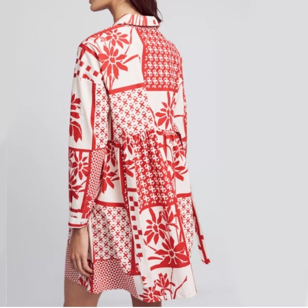 Maeve Red and White Long Sleeve Dress Shirt - Picture 6 of 8